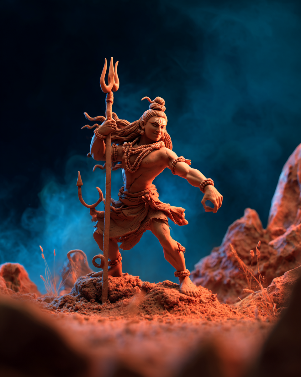 Lord Shiva clay