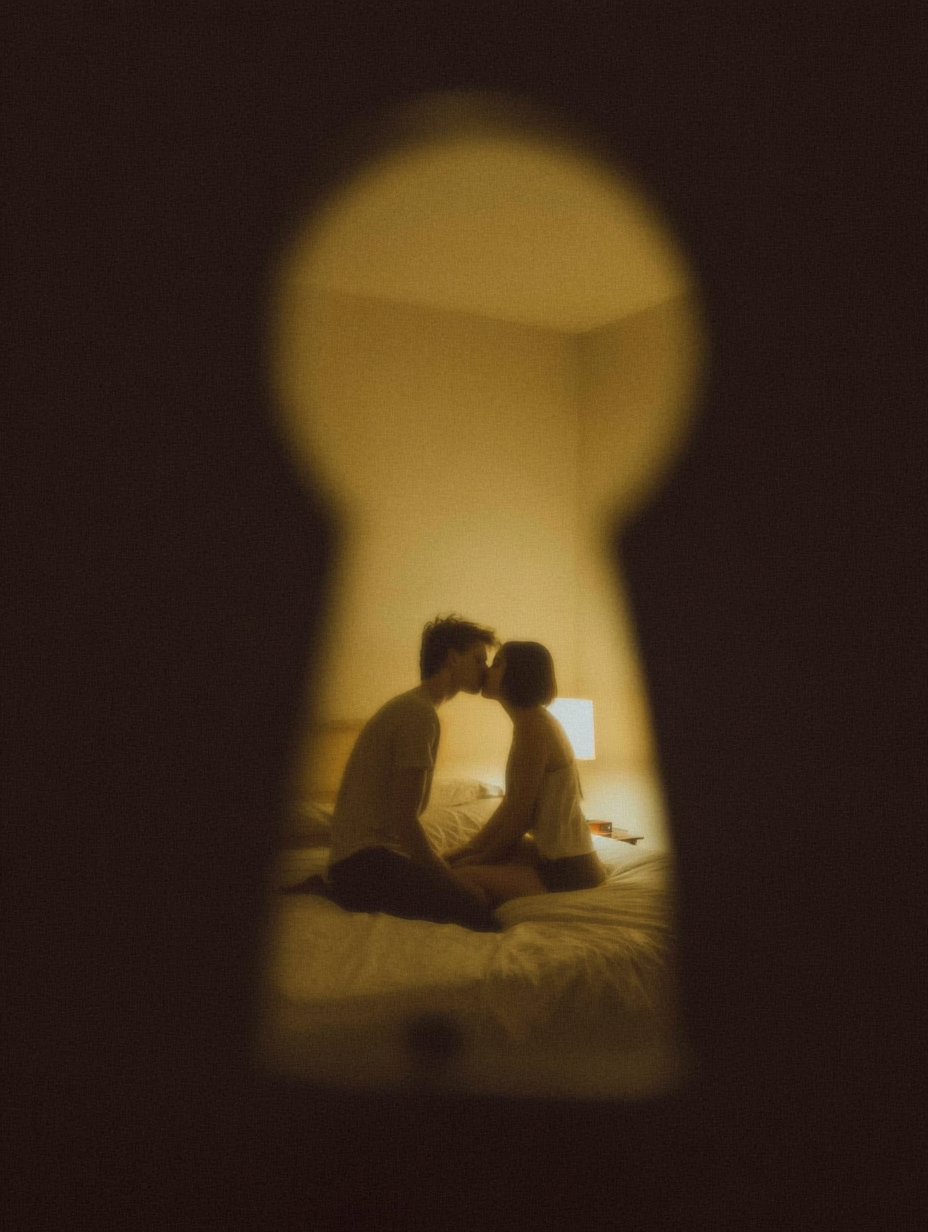 Young couple seated together