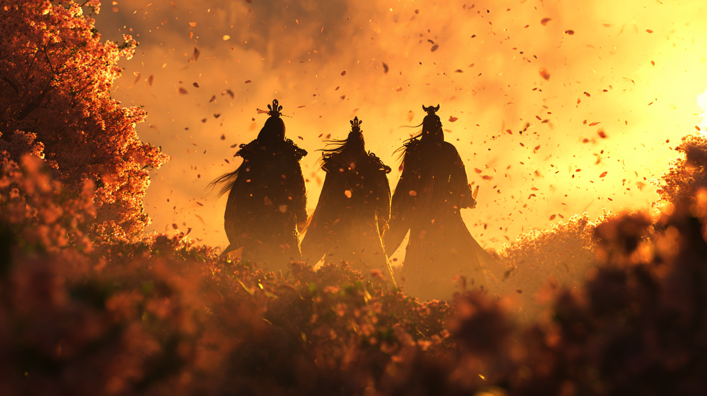 Peach garden oath scene