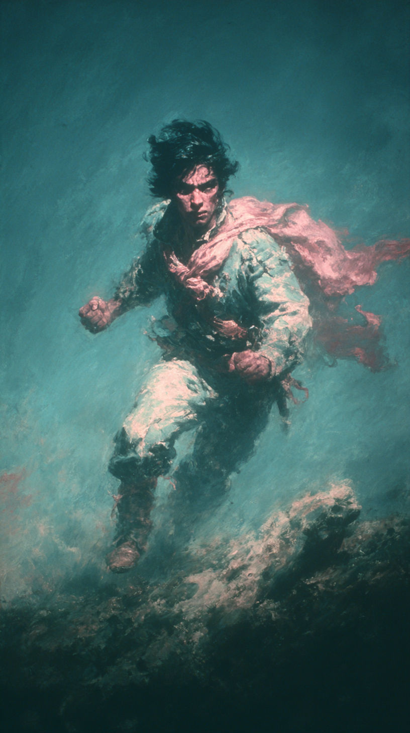 Delacroix-inspired painting