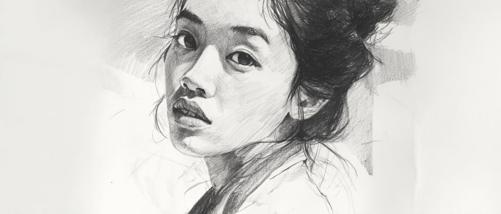 Graphite sketch portrait