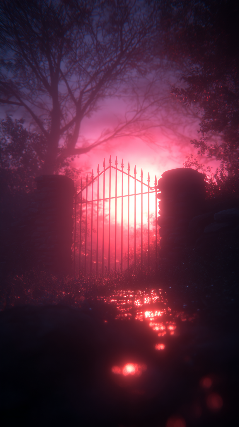 Harp gate cracking open