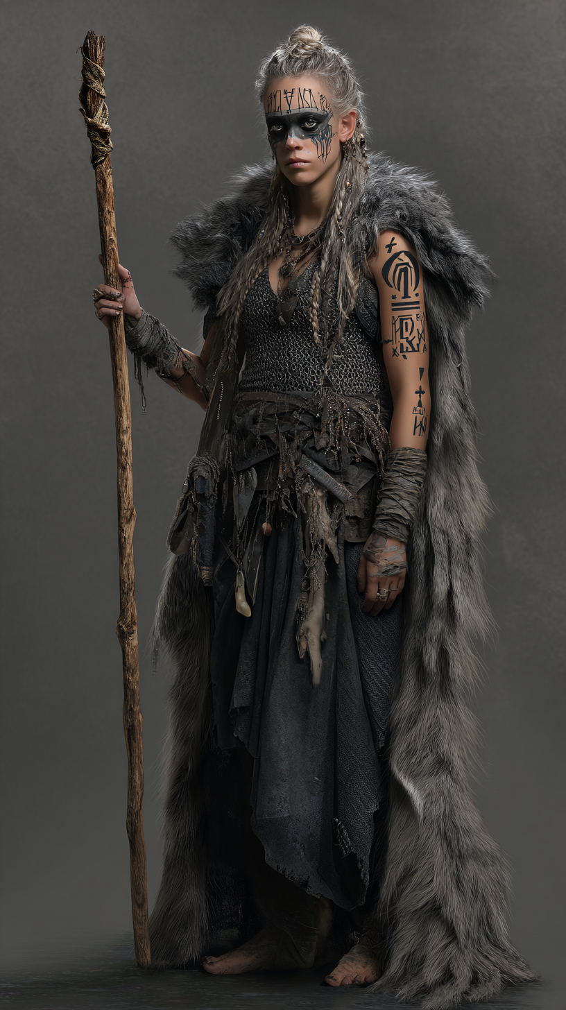 Unsettling full-length figure