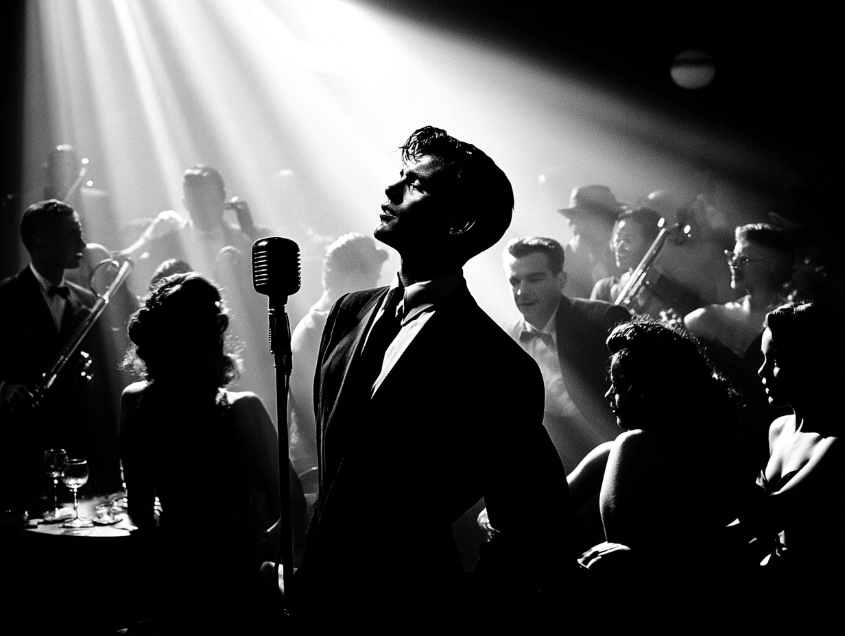 Male singer portrait