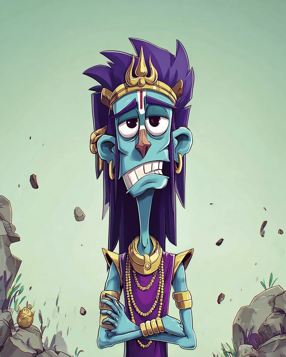 Lord Shiva clay detail